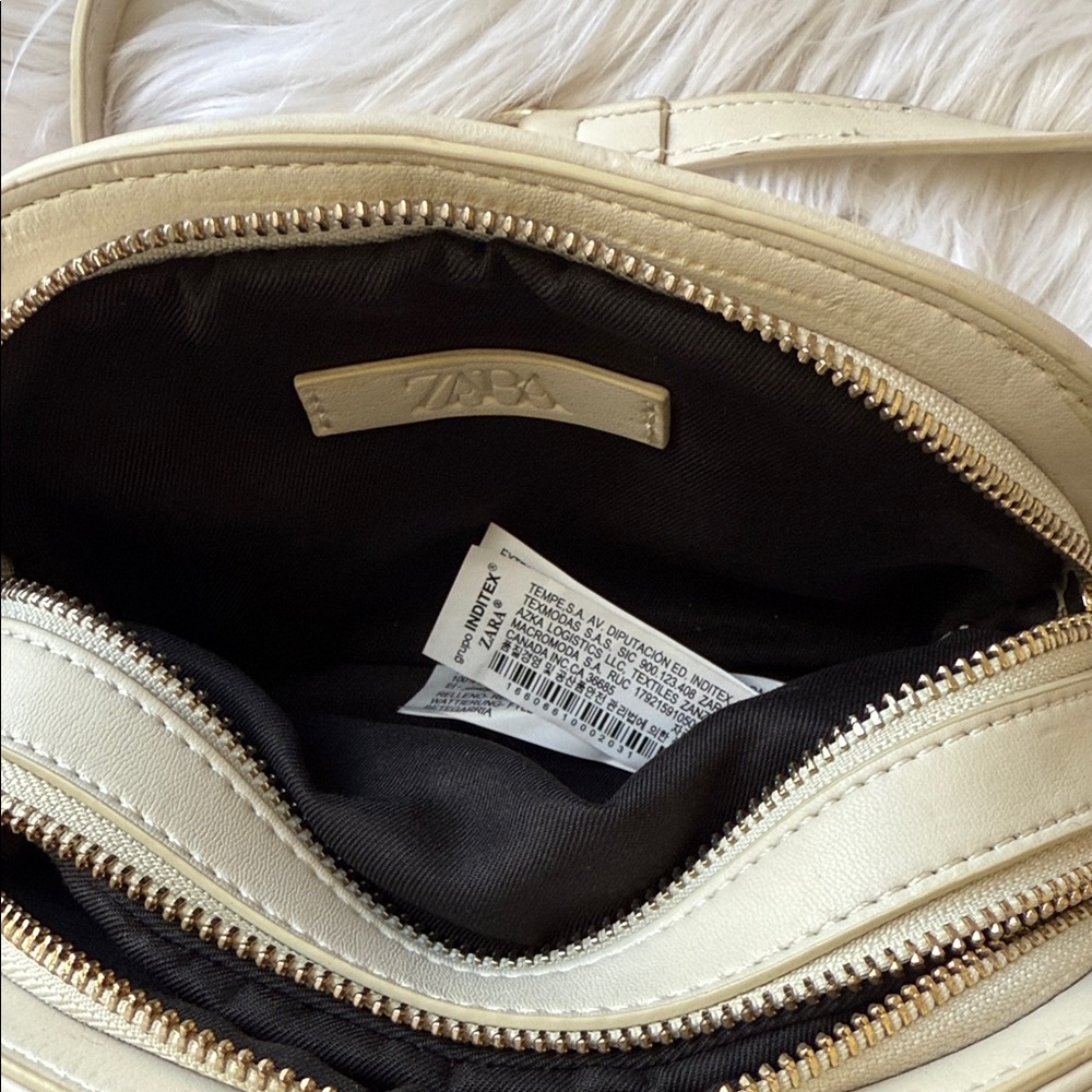 Zara Elegant Cream Shoulder Bag - Picture 4 of 8